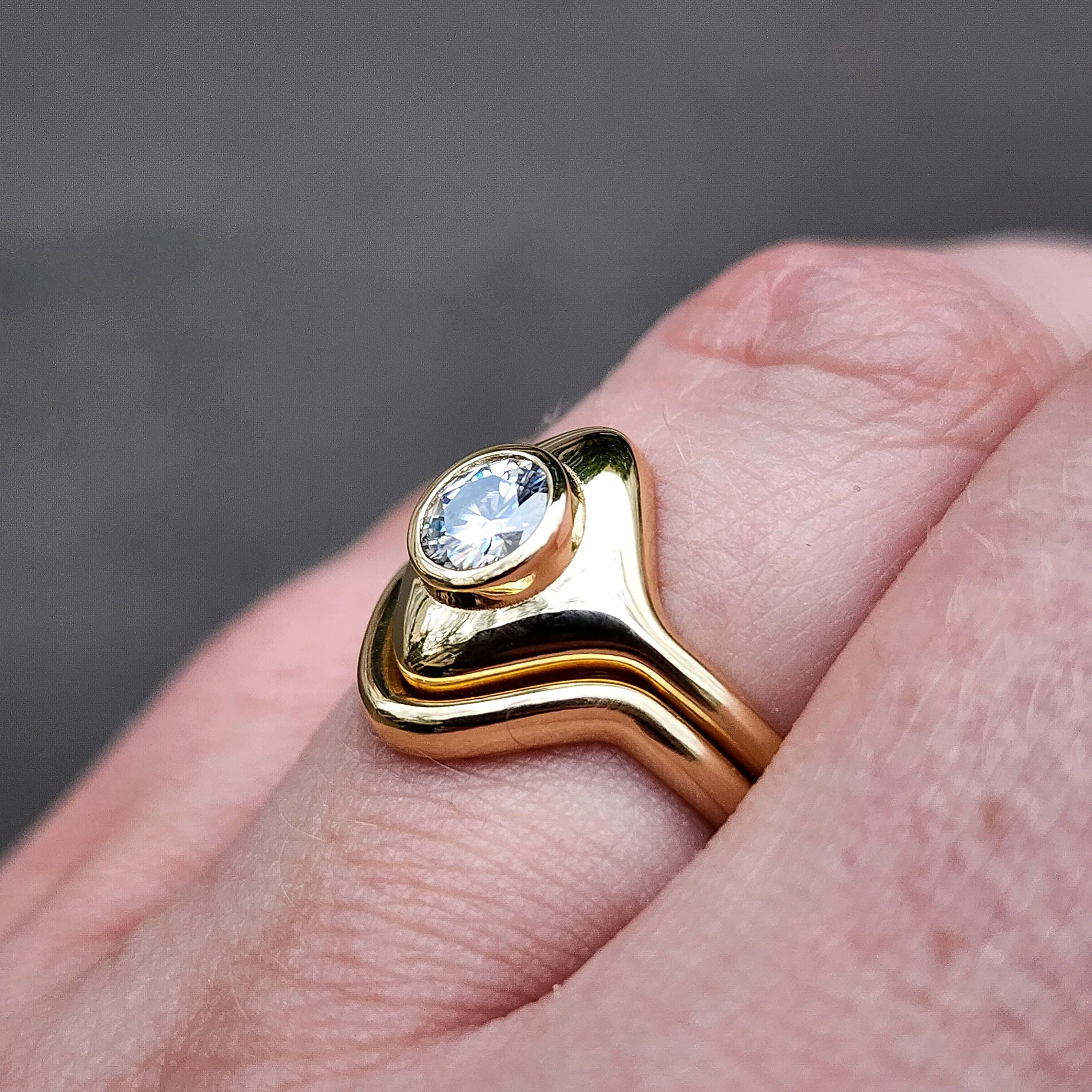 *Setting Only* Art Deco Solitaire Engagement Ring Set For Build Your Own RIng - Image 6